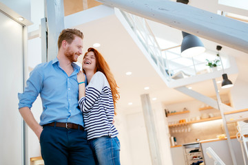 Lifestyle photo of couple in living room