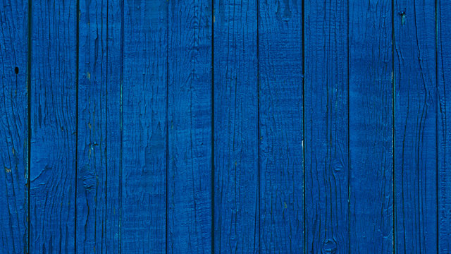 Texture Of Blue Wooden Planks