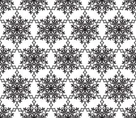 Snow seamless pattern. Abstract winter ornamental textured backgound