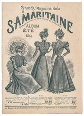 Antique fashion shop advertising original shopping catalog Paris © LiliGraphie