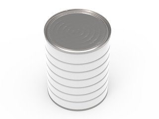 blank metal can