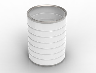 blank metal can