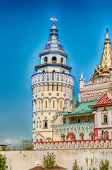 Fototapeta premium The iconic complex Izmailovskiy Kremlin in Moscow, Russia