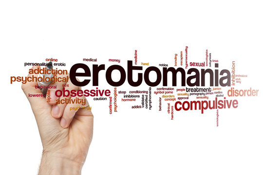 Erotomania word cloud