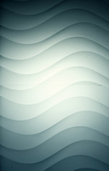 Waves on white wall