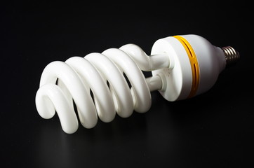 Lamp. Lighting at night. Energy saving lamp.
