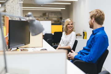 Obraz premium Working in an office