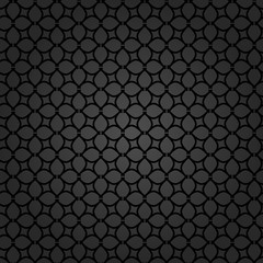 Seamless dark ornament. Modern geometric pattern with repeating elements