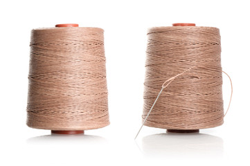 brown waxed thread