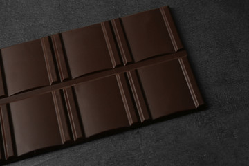 Chocolate bar on dark background