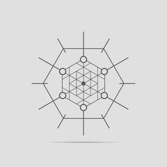 Obraz premium Abstract technology element.Communication element.Science.