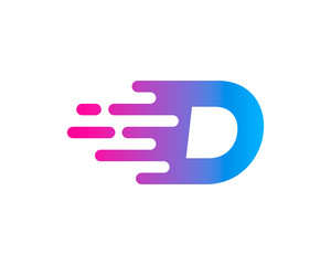 Initial Letter D Fast Logo Design Template