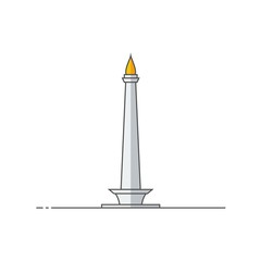 National monument jakarta icon vector