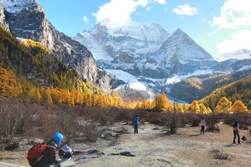 The Autumn at Yading Nature Reserve in Daocheng County ,China