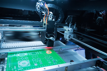 PCB Processing on CNC machine,Production of electronic component