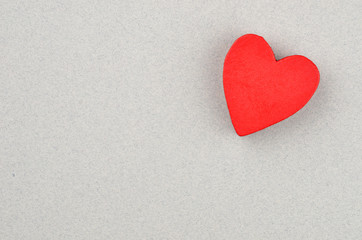 Obraz premium Heart on cardboard background