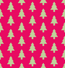 Fototapeta premium Christmas tree Seamless pattern for new year greeting card/wallpaper background. Vector Illustration. fir tree symbol.