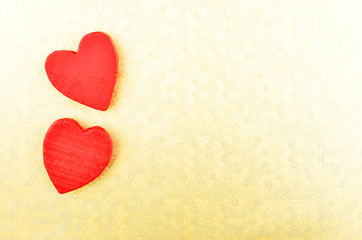Fototapeta premium Heart on decorative background
