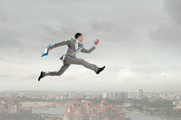 His active position in life . Mixed media