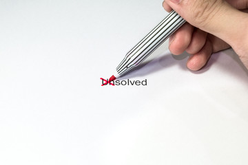 Changing the word Unsolve to Solve - Idea Concept
