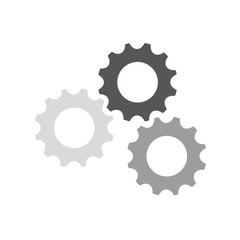 Gear cog wheel icon vector illustration graphic design