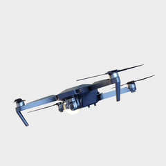 drone isolated on white. 3d rendering