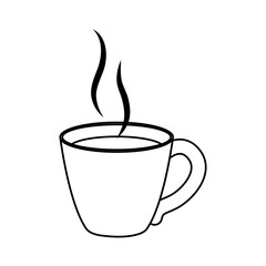 Delicious fresh coffee icon vector illustration graphic design