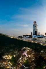 Lighthouse from the underwater