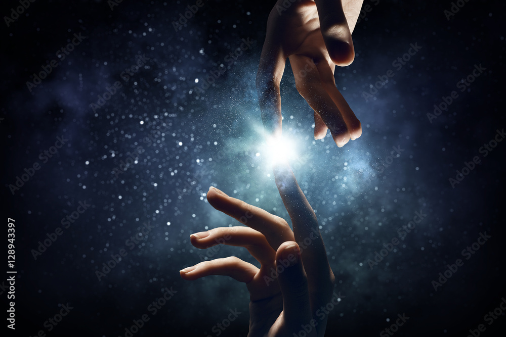 Poster concept of creation and interaction