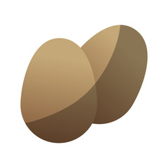 Eggs icon. Healthy organic fresh and natural food theme. Isolated design. Vector illustration