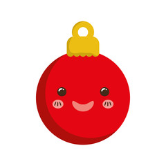 xmas decorative ball icon vector illustration graphic design