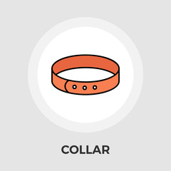 Collar icon vector. Flat icon isolated on the white background. Editable EPS file. Vector illustration.