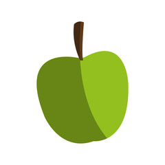 Apple icon. Healthy organic fresh and natural food theme. Isolated design. Vector illustration