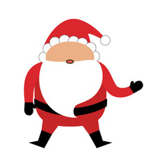 Santa claus xmas cartoon icon vector illustration graphic design