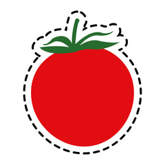 Tomato icon. Healthy organic fresh and natural food theme. Isolated design. Vector illustration