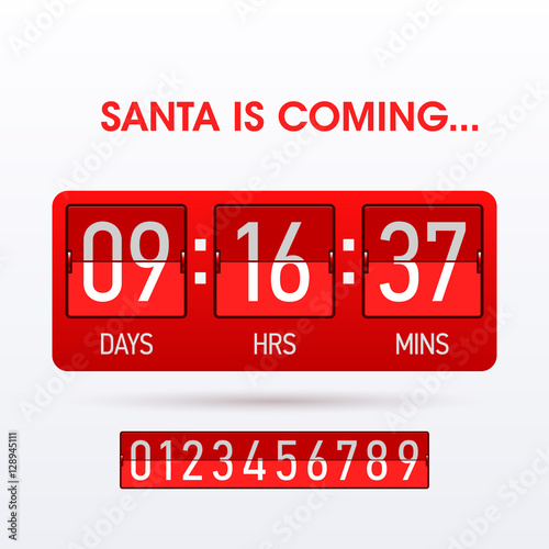 quot santa is coming christmas countdown timer quot stock image quot santa is coming christmas countdown timer quot stock image