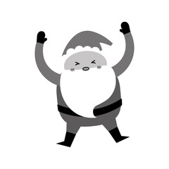 Santa claus xmas cartoon icon vector illustration graphic design