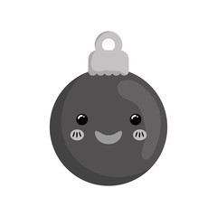 xmas decorative ball icon vector illustration graphic design