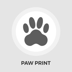 Paw vector flat icon