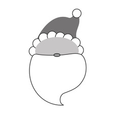 Santa claus xmas cartoon icon vector illustration graphic design