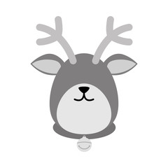 Reindeer xmas cartoon icon vector illustration graphic design