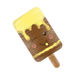 Delicious ice cream icon vector illustration graphic design