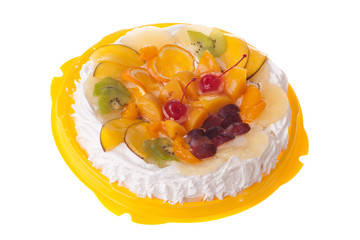 sweet cake with fruit