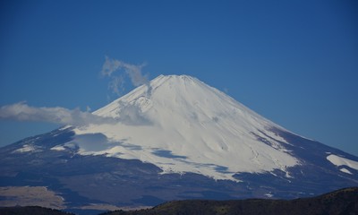 Snow, garden, Mr.Fuji, Hakodate, landscape.