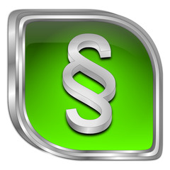 Law paragraph button - 3D illustration