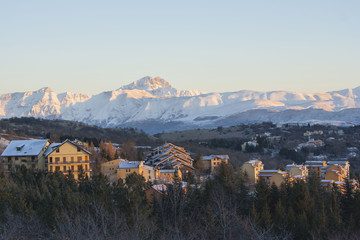Obraz premium rocca di cambio, abruzzo, italya