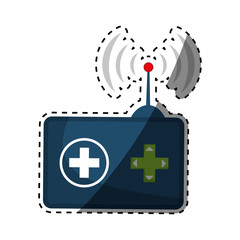 Drone robot technology icon vector illustration graphic design