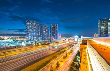 Foto op Plexiglas Las Vegas,Nevada,usa.07/28/16 : scenic view of Las Vegas city at night.   © checubus