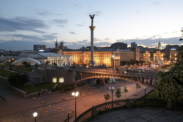 Place de l& 39 Indépendance de Kiev