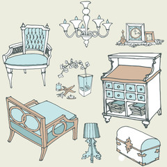 furniture decor provance1 color blue